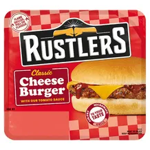 Rustlers Classic Cheese Burger With Our Tomato Sauce 111g